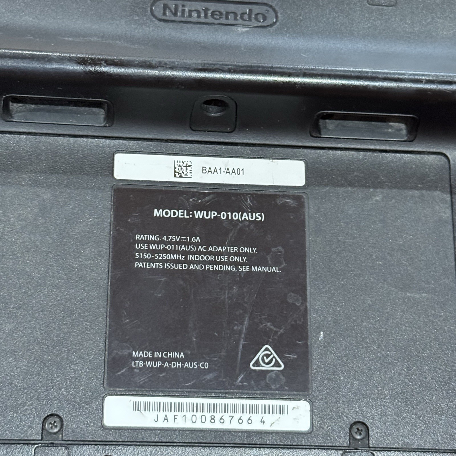 Genuine Nintendo Wii U Gamepad WUP-10 – C Grade – With Stylus & Good Battery