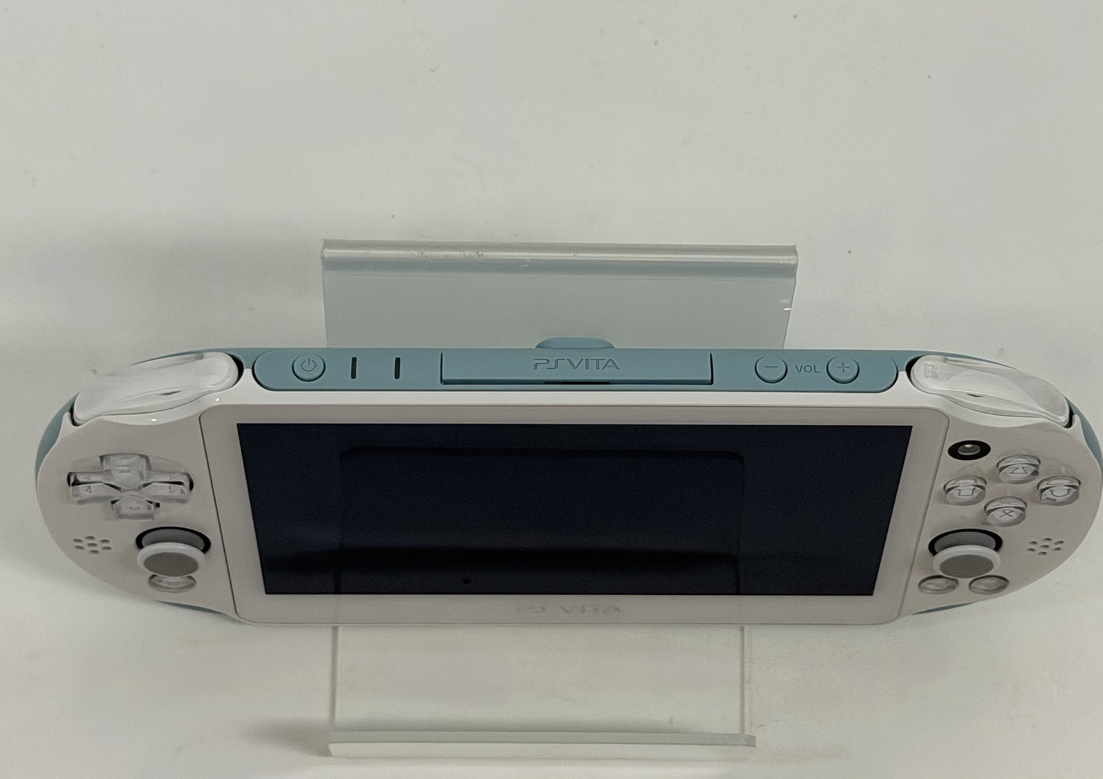 Sony PS Vita PCH-2000 White/ Light Blue Handheld Console With Charging Cable