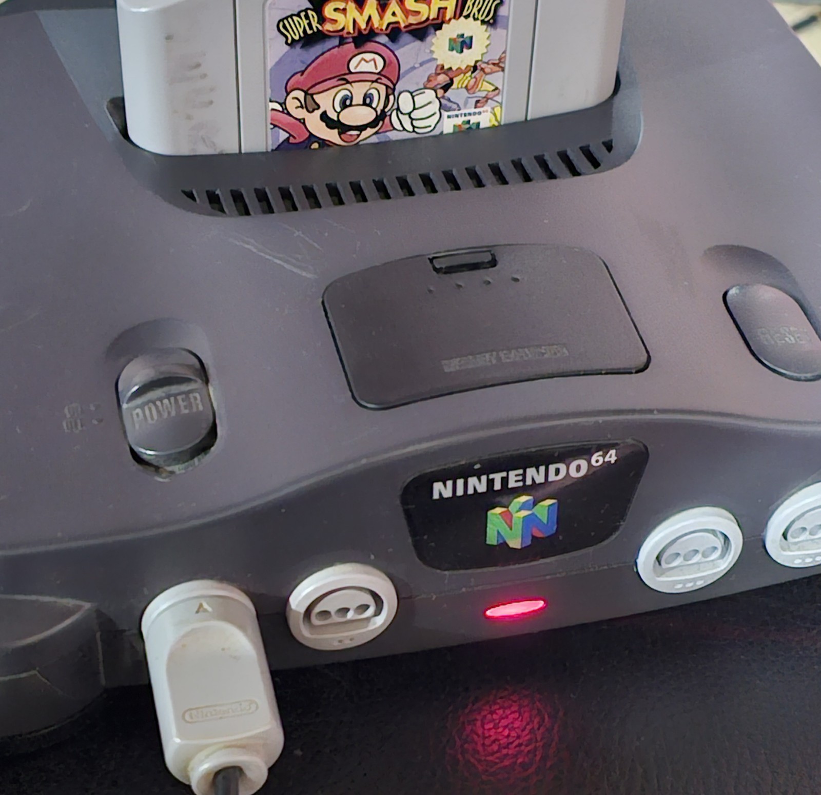 Nintendo 64 Console Bundle w/ OEM Controller and OEM Cords. Tested And Works!