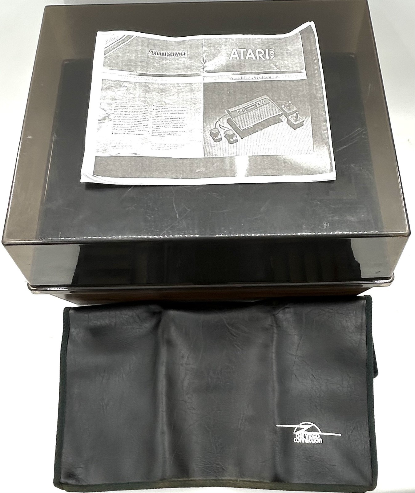 Vintage Atari 2600 Game Center Console & Game Holder w/ Cover