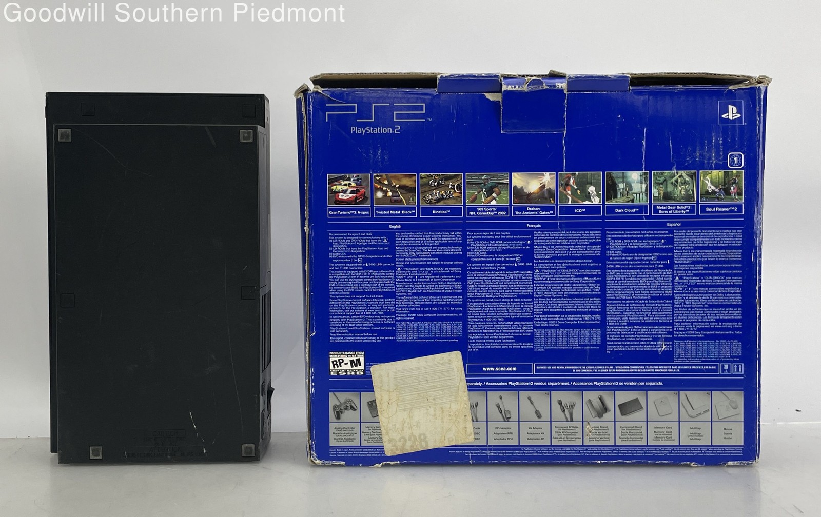 Sony PlayStation 2 PS2 SCPH-30001 R Game Console with Box Bundle – Tested