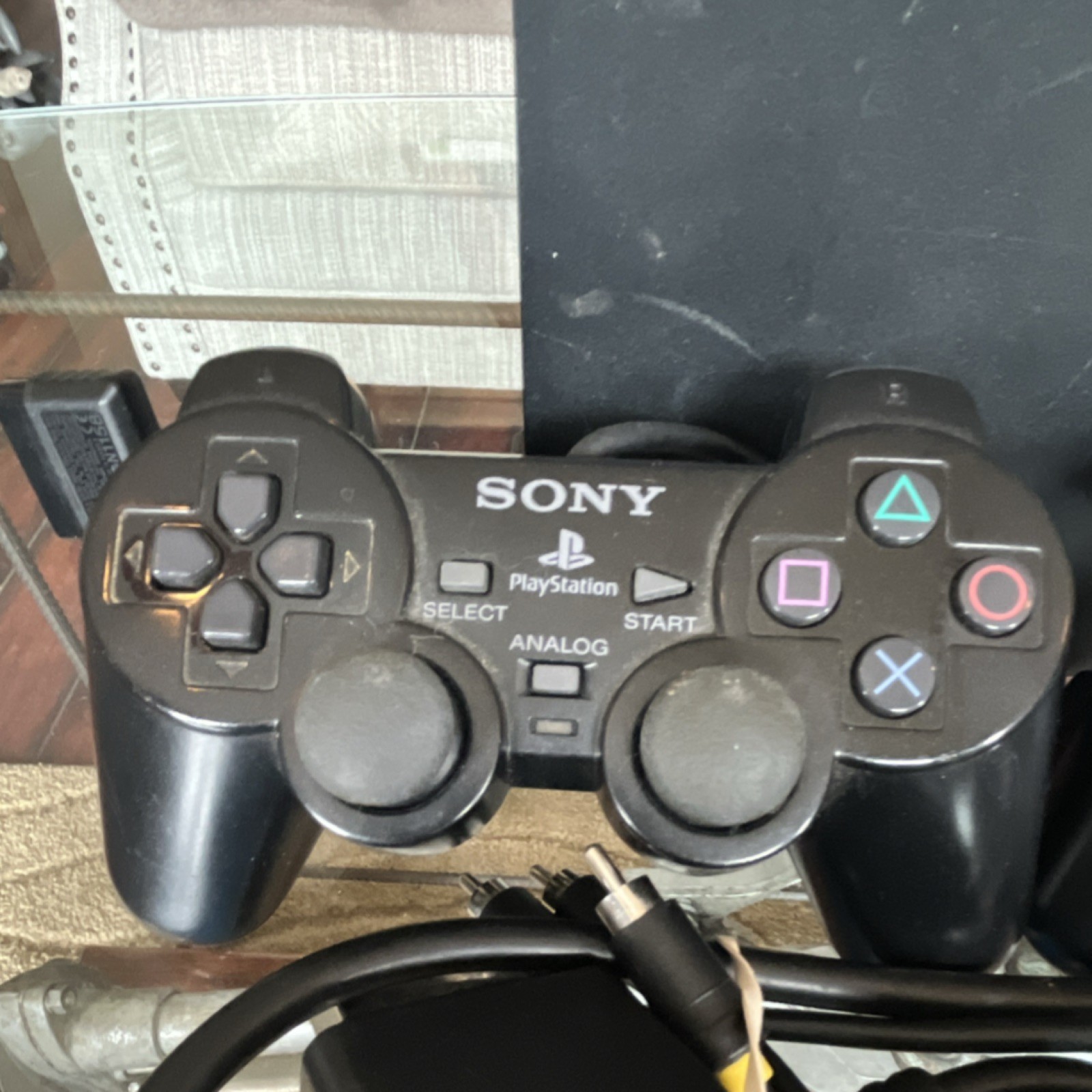 Sony PlayStation 2 Console SCPH-39001 Black Controllers Cables USB Expansion Bay