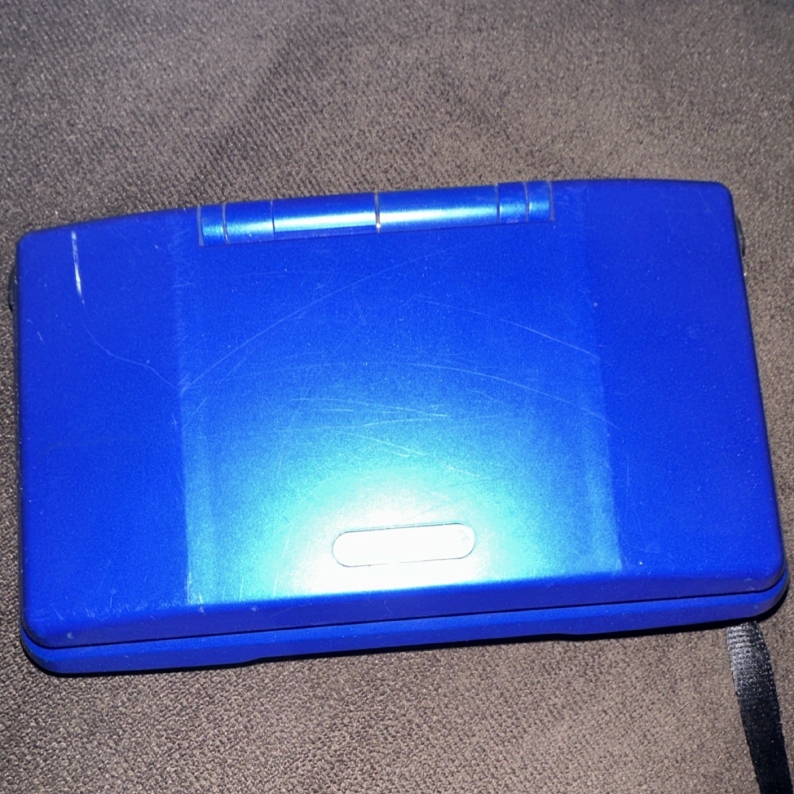 Nintendo DS Blue Handheld System Dual Screen Headphone Jack