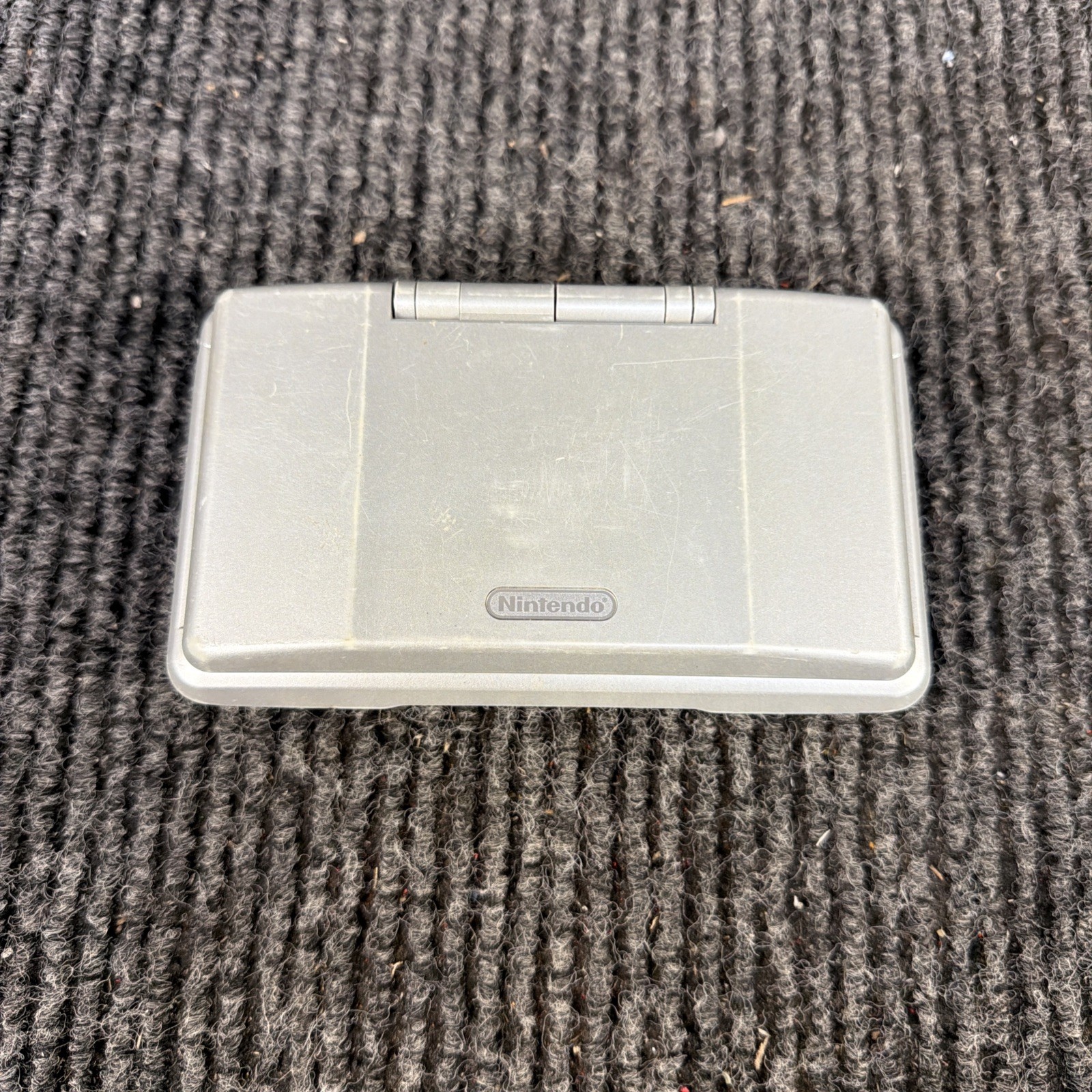 Nintendo DS Original NTR-001 Titanium Silver Handheld Console System Tested