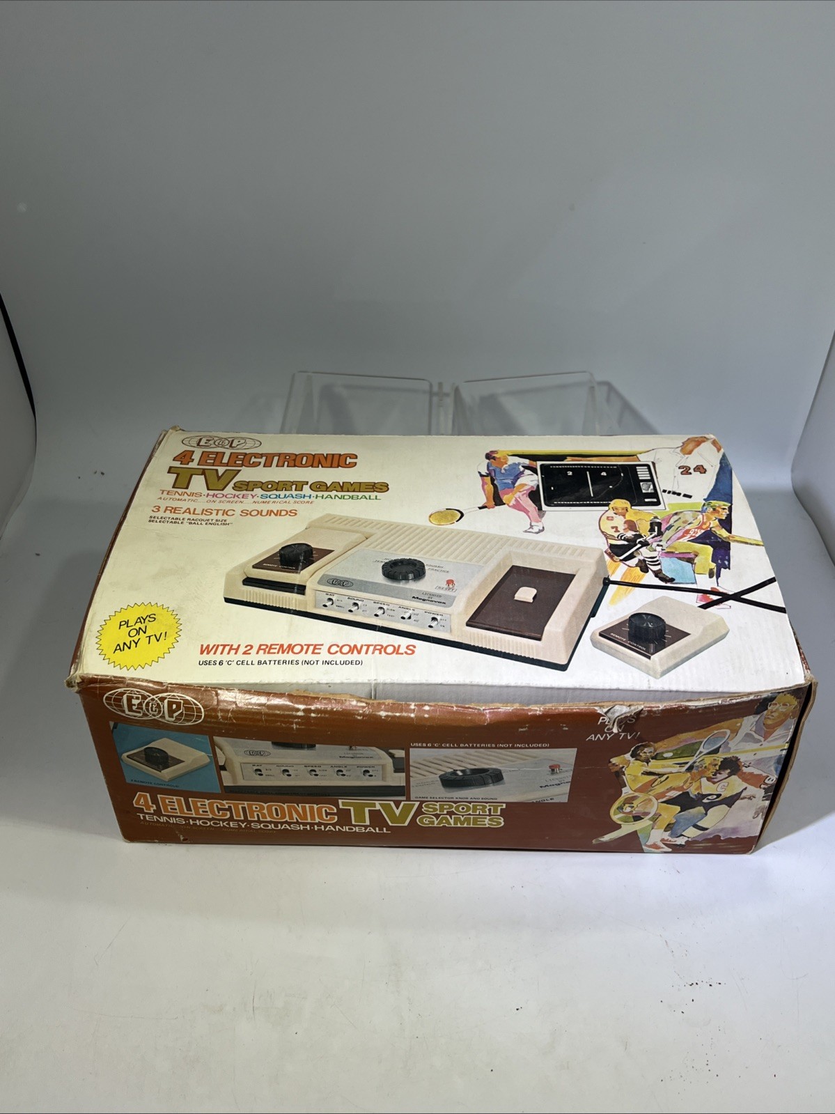 E&P-800 Sharp Magnavox 4 Sports Electronic Video Games W/Box & Manual (Parts)#ML