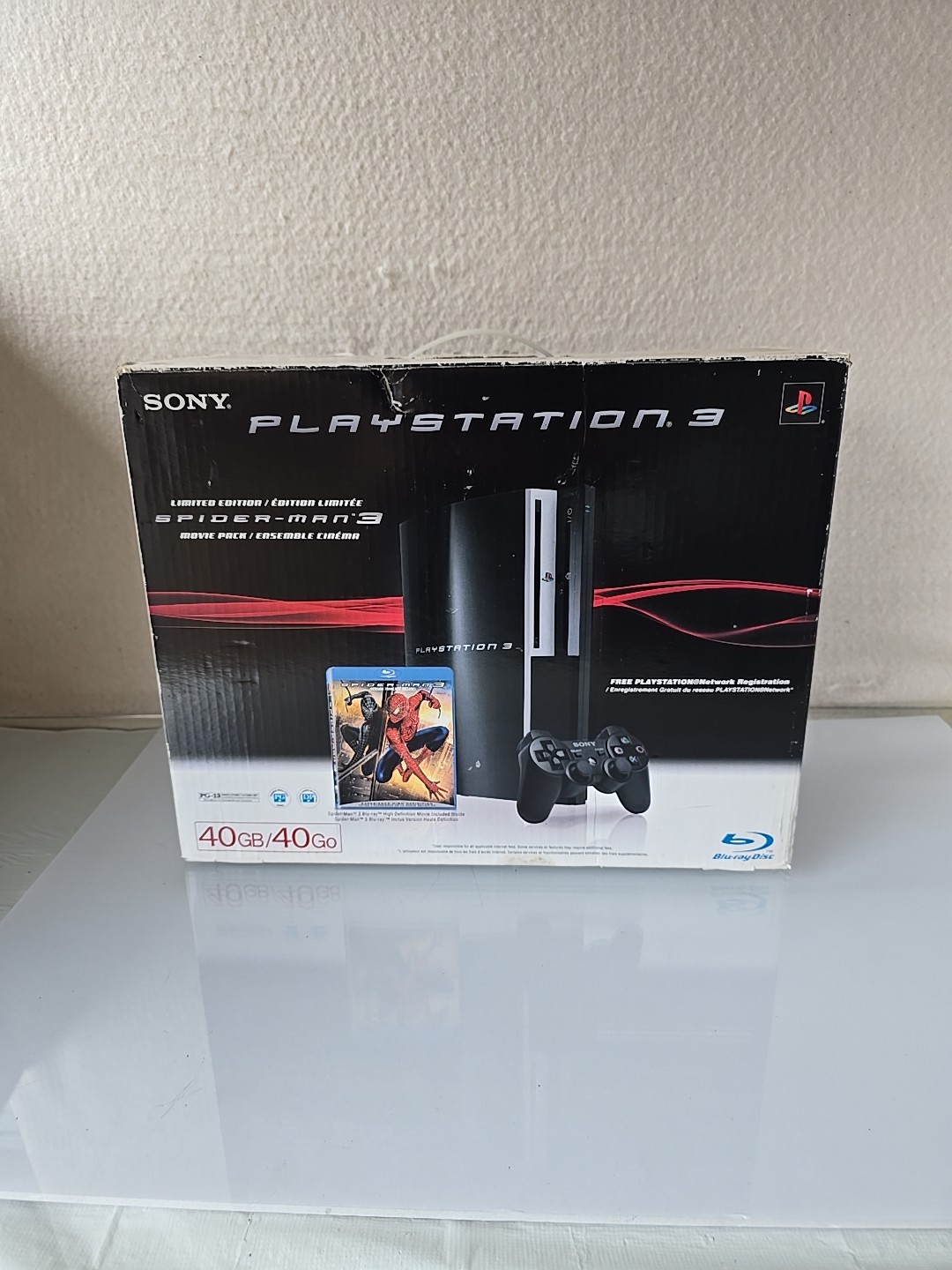 Sony PlayStation 3 PS3 Spiderman 3 Launch Edition 40GB Console CECHG01