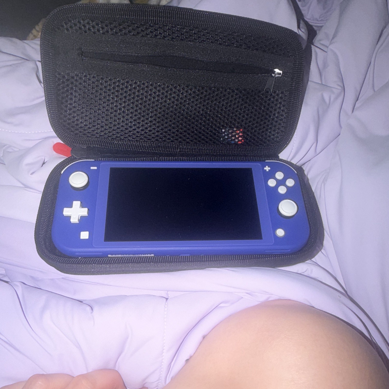 Nintendo Switch Lite Blue Handheld System Console w/ Carrying Case