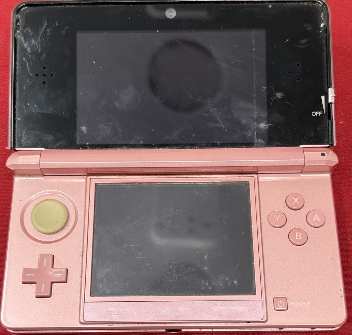 NINTENDO 3DS CTR-001 PEARL PINK CONSOLE BUNDLE W/6 GAMES FREE SHIPPING!