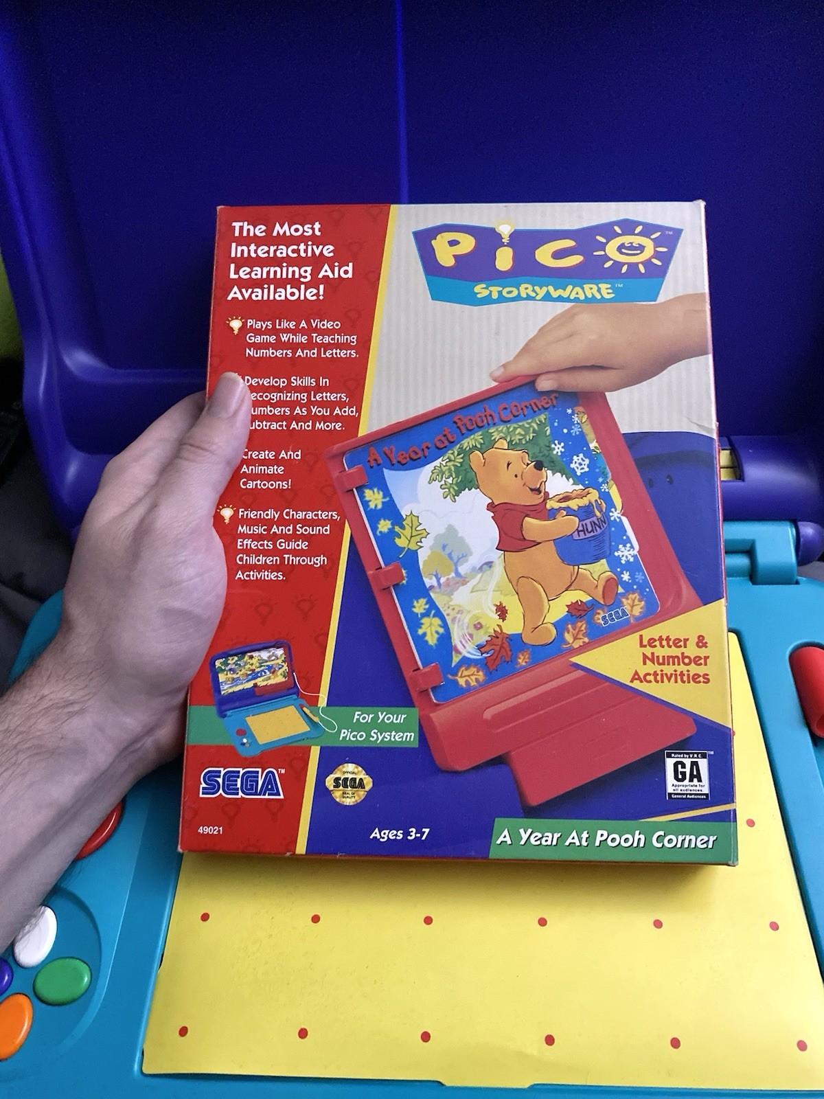 SEGA PICO LEARNING SYSTEM CONSOLE ORIGINAL BOX+5 GAMES 3 CIB ALL TESTED WORKING