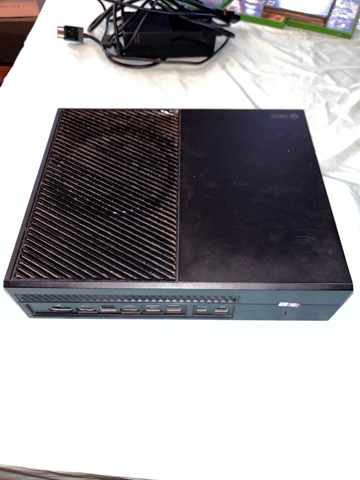 Microsoft Xbox One 1TB Console – Black -Used- Fair Condition – with games