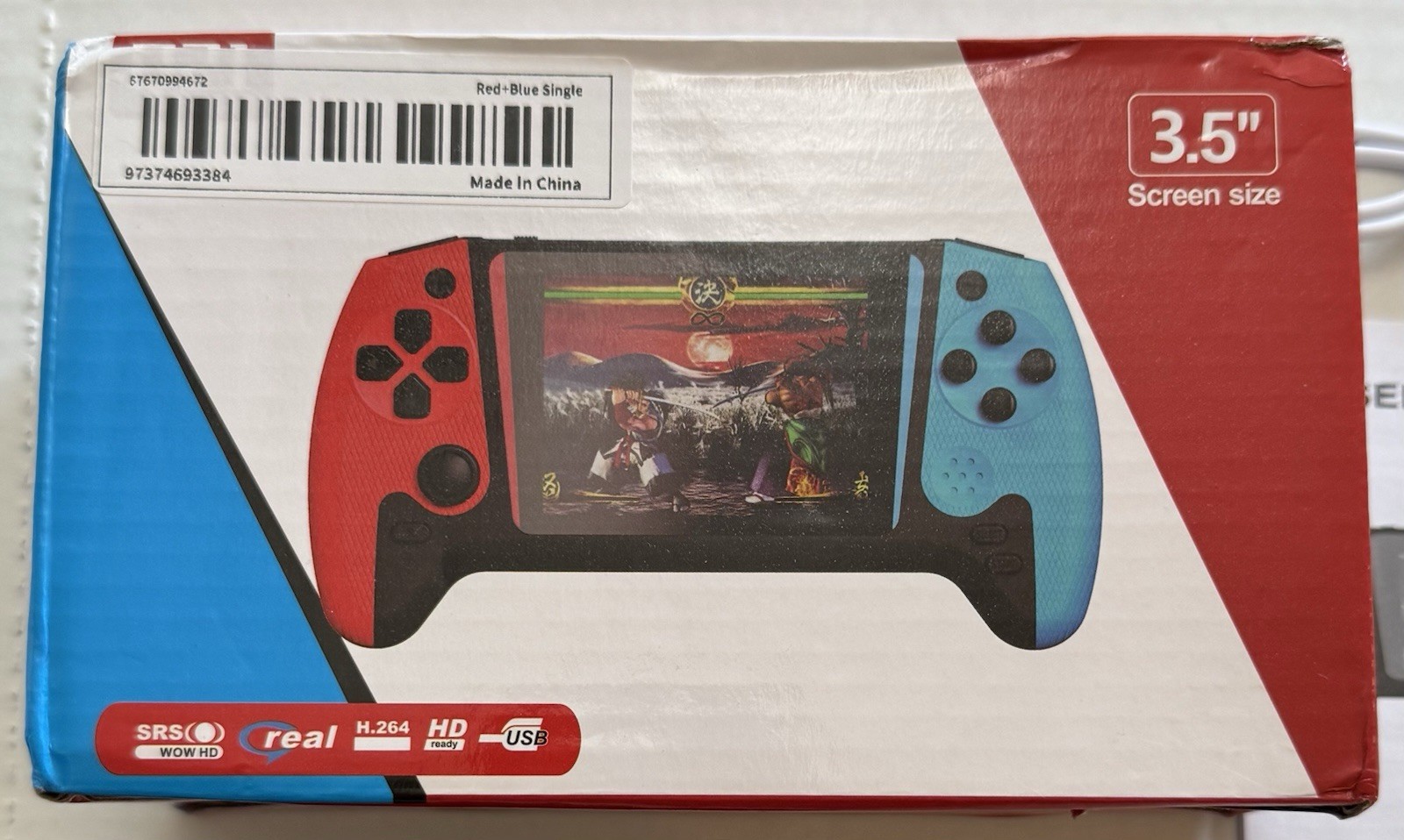 Retro FC Handheld Video Game Console, 400 Games, 3.5” Screen, Open Box Cond!