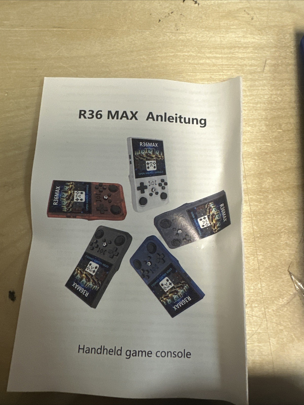 R36MAX Retro Handheld Game Console, Blue MAX 64GB