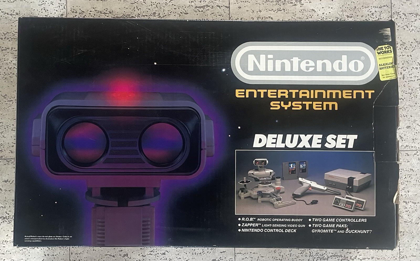 Nintendo NES R.O.B. Robot Deluxe Set Original Box ROB Robot Only