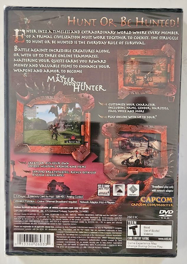 Monster Hunter PS2 Brand New Game Special (2004 Action/Adventure)