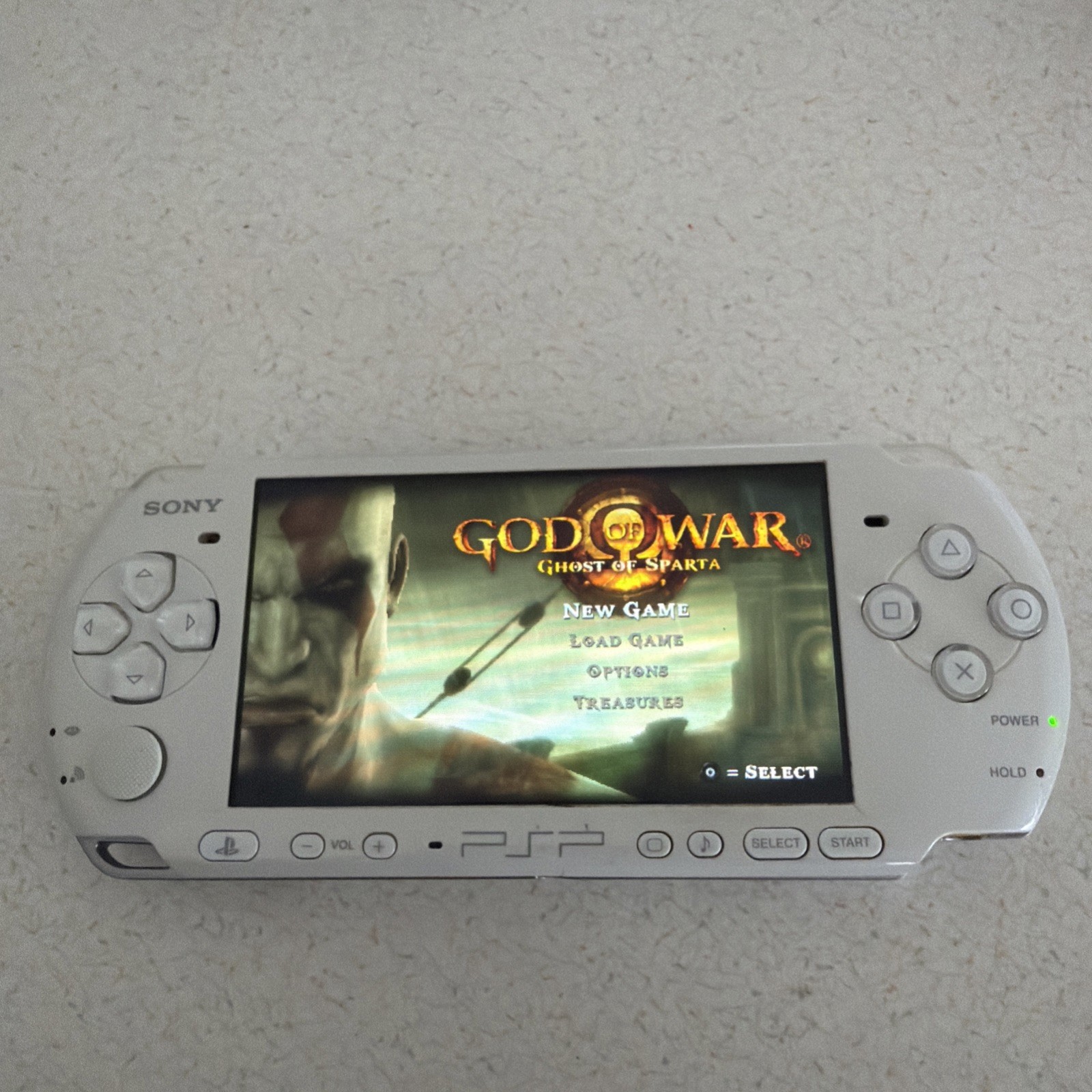 Sony PSP-3000 Portable Silver Handheld System Games 128 Gb Sd Card Charger