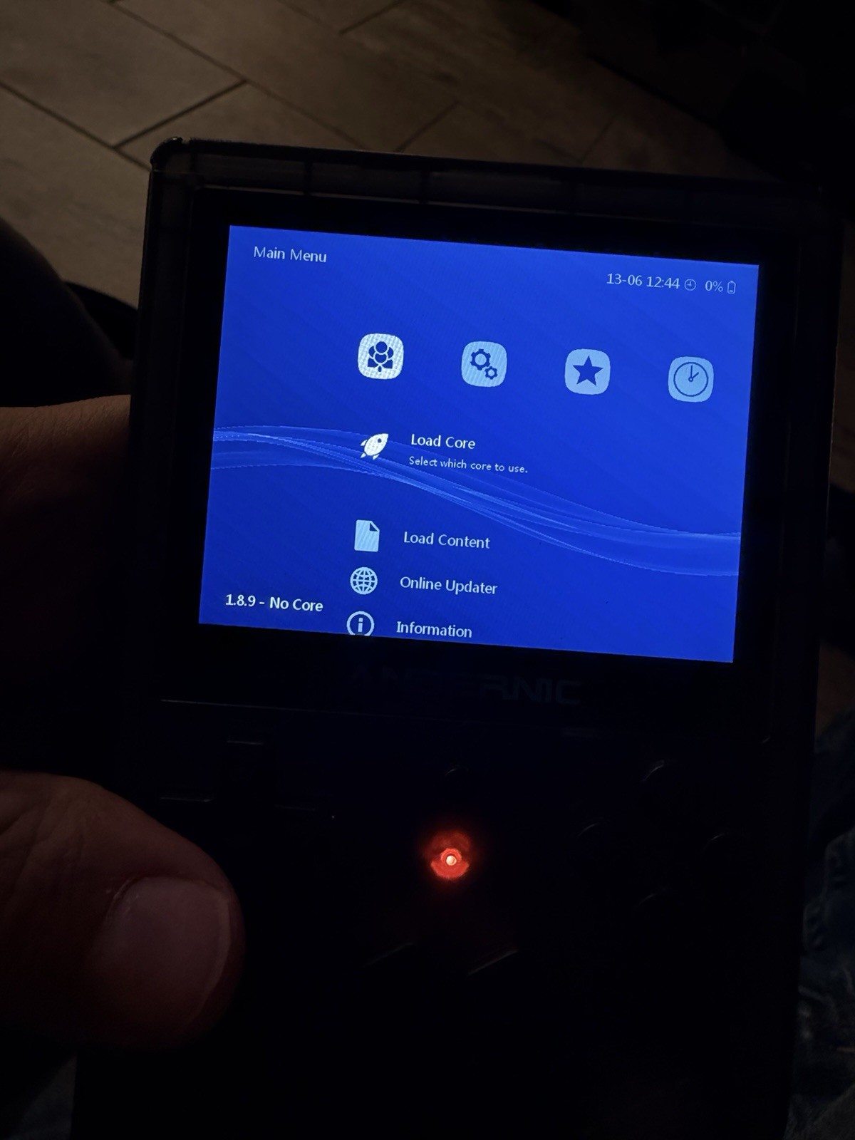 Anbernic RG 351V Handheld Game Console Clear Black