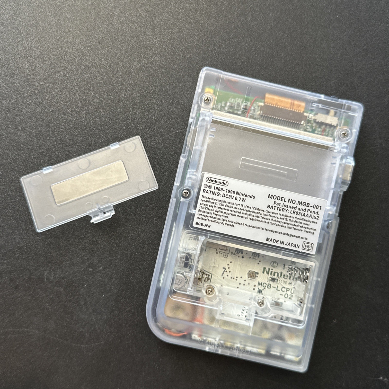 Funtastic Clear Nintendo Gameboy Pocket With Backlit IPS Screen Console System