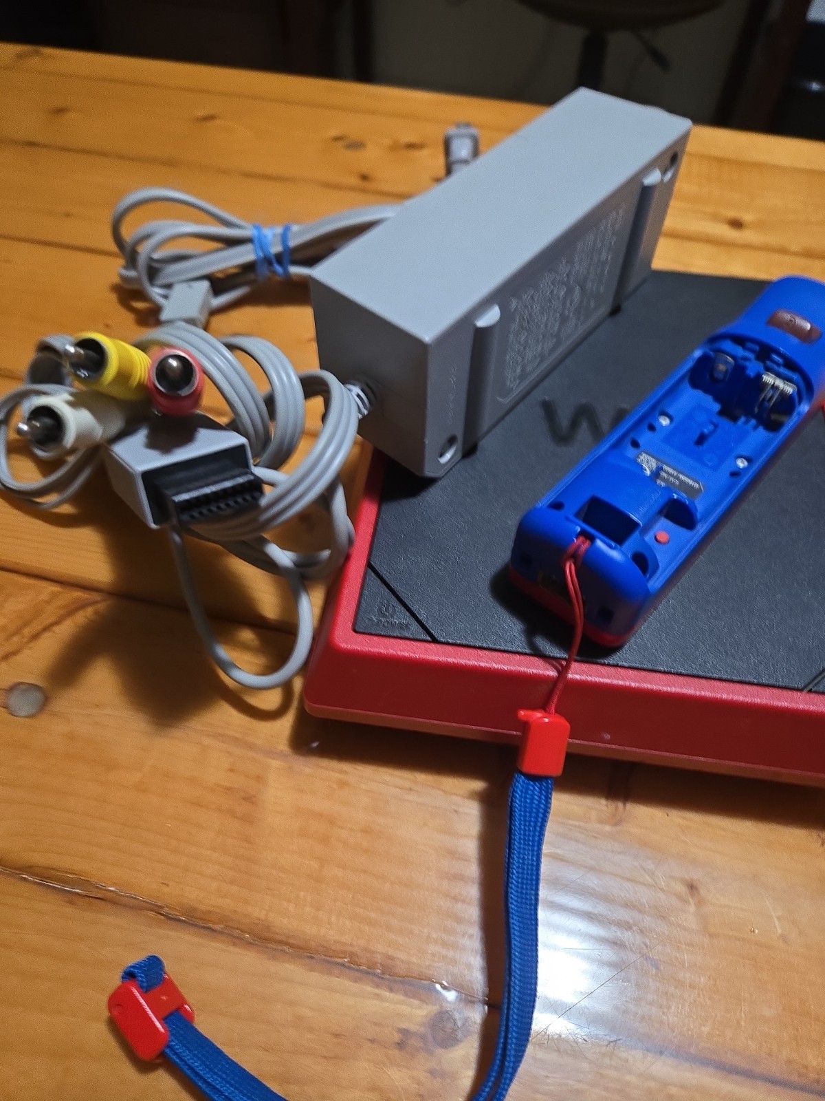 Nintendo Wii Mini Red RVL-201 Console Controller AC Adapter Cords Working