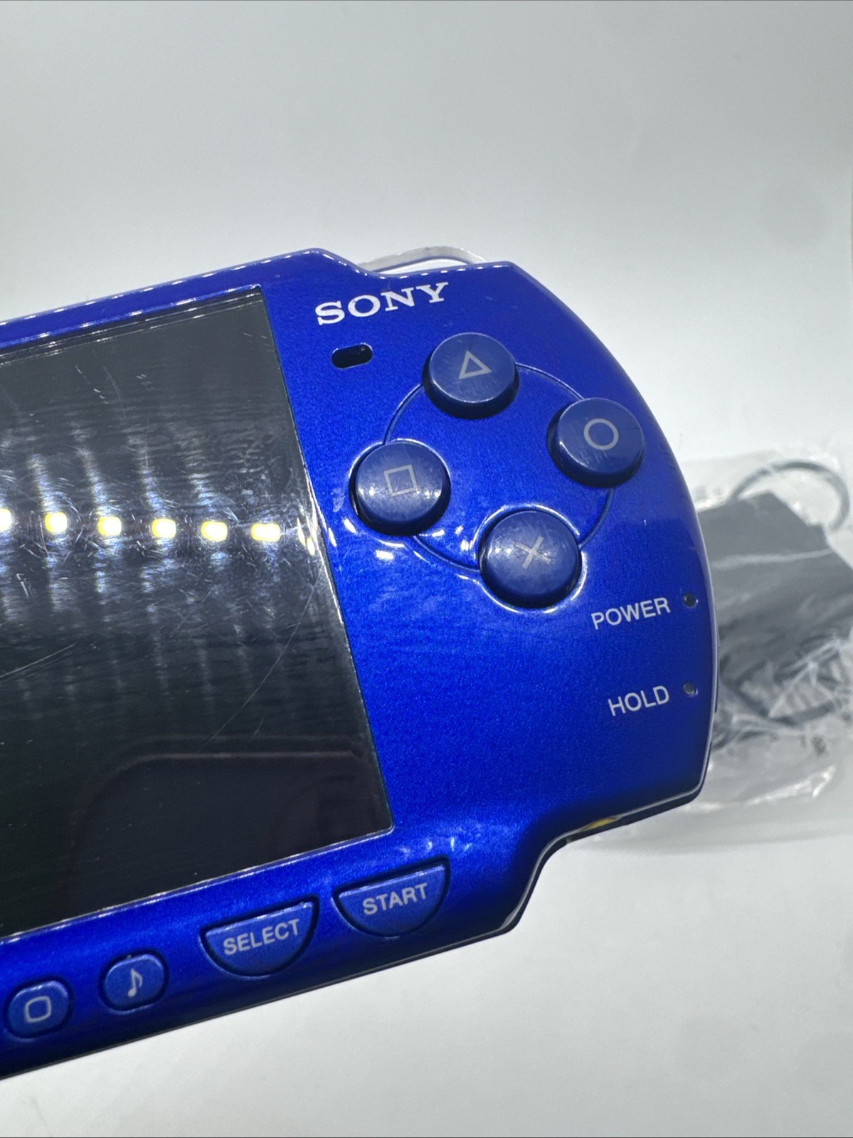 Sony PSP 2001 Metallic Blue Handheld System – Tested and Works With Charger