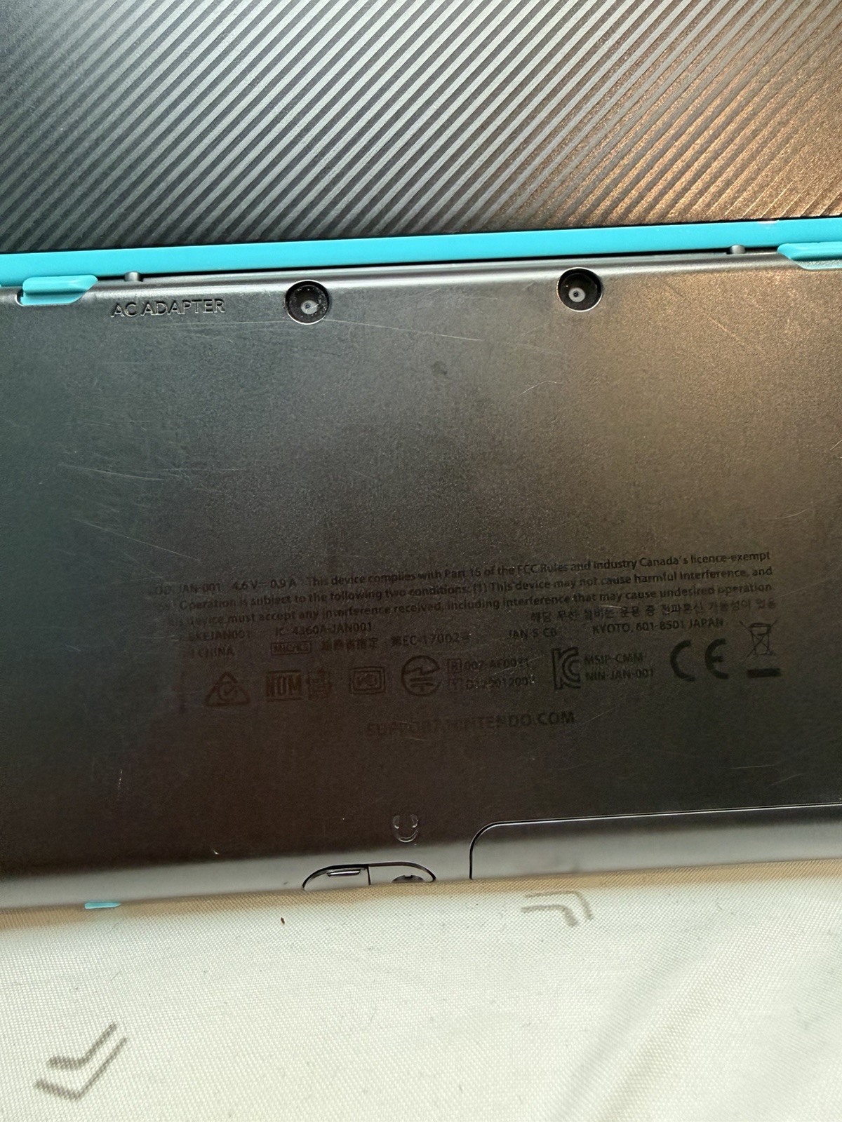 “New” Nintendo 2DS XL Black Turquoise TESTED With Stylus – CONSOLE ONLY- GREAT