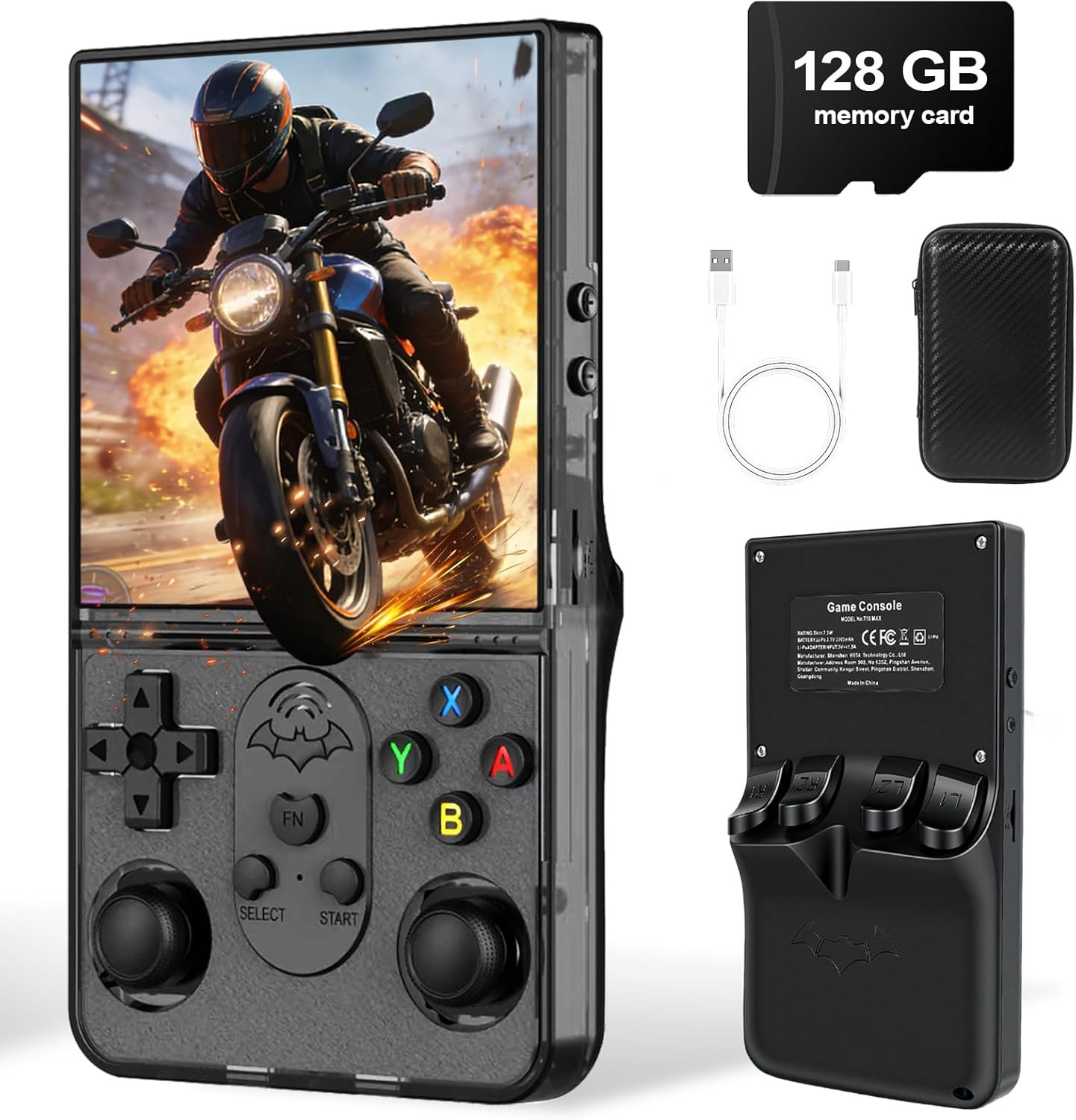 S600 Retro Handheld Game Console – 4.0 Inch IPS Display, 128GB Memory, over 18,0