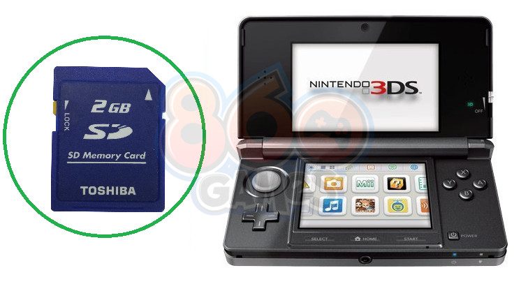 Replacement 2GB Memory Card for Nintendo 3DS Console