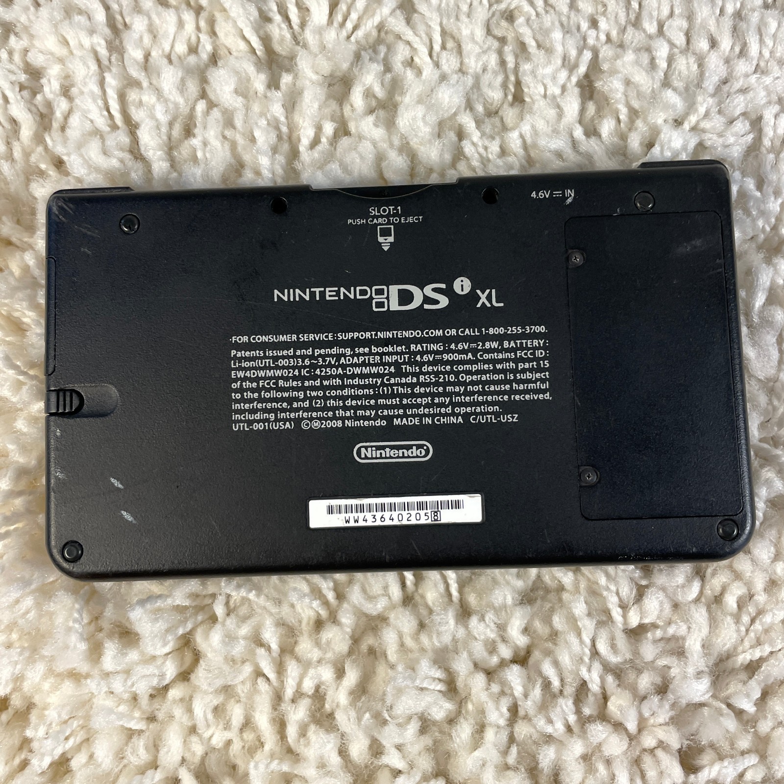 Nintendo DSi XL Midnight Blue Handheld Console System UTL-001 Tested