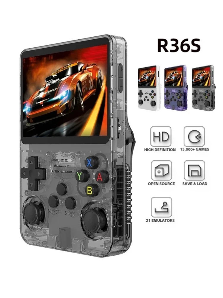 R36S R40S PRO Handheld Console 3.5 Inch IPS Screen Open Source Linux Portable