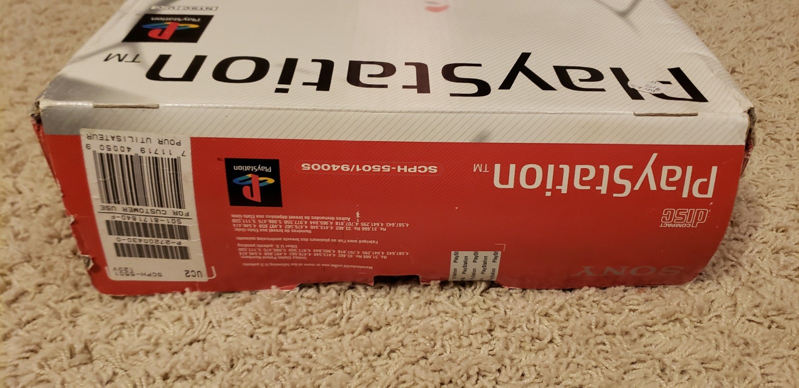 Sony PlayStation SCPH-5501 Box and Inserts