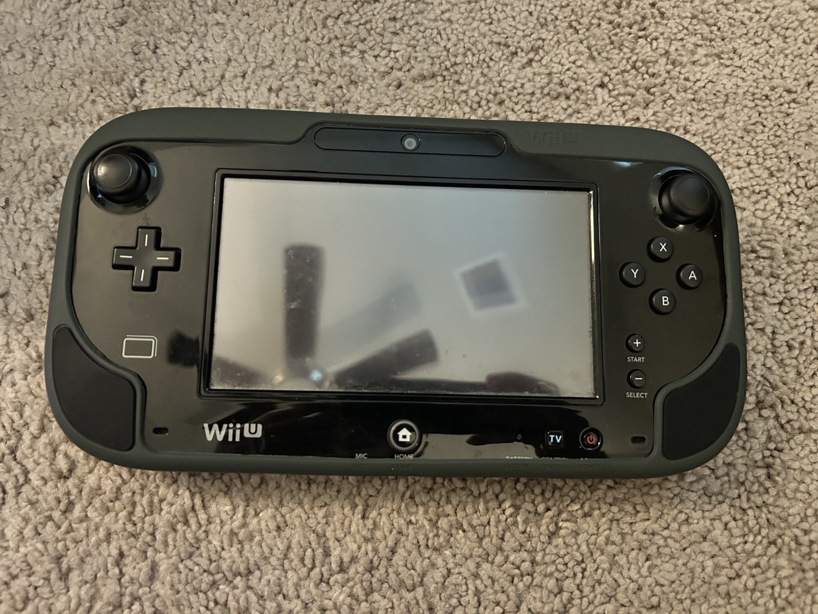 Nintendo Wii U 32GB Console Deluxe Black With Case Untestested No Power Cables