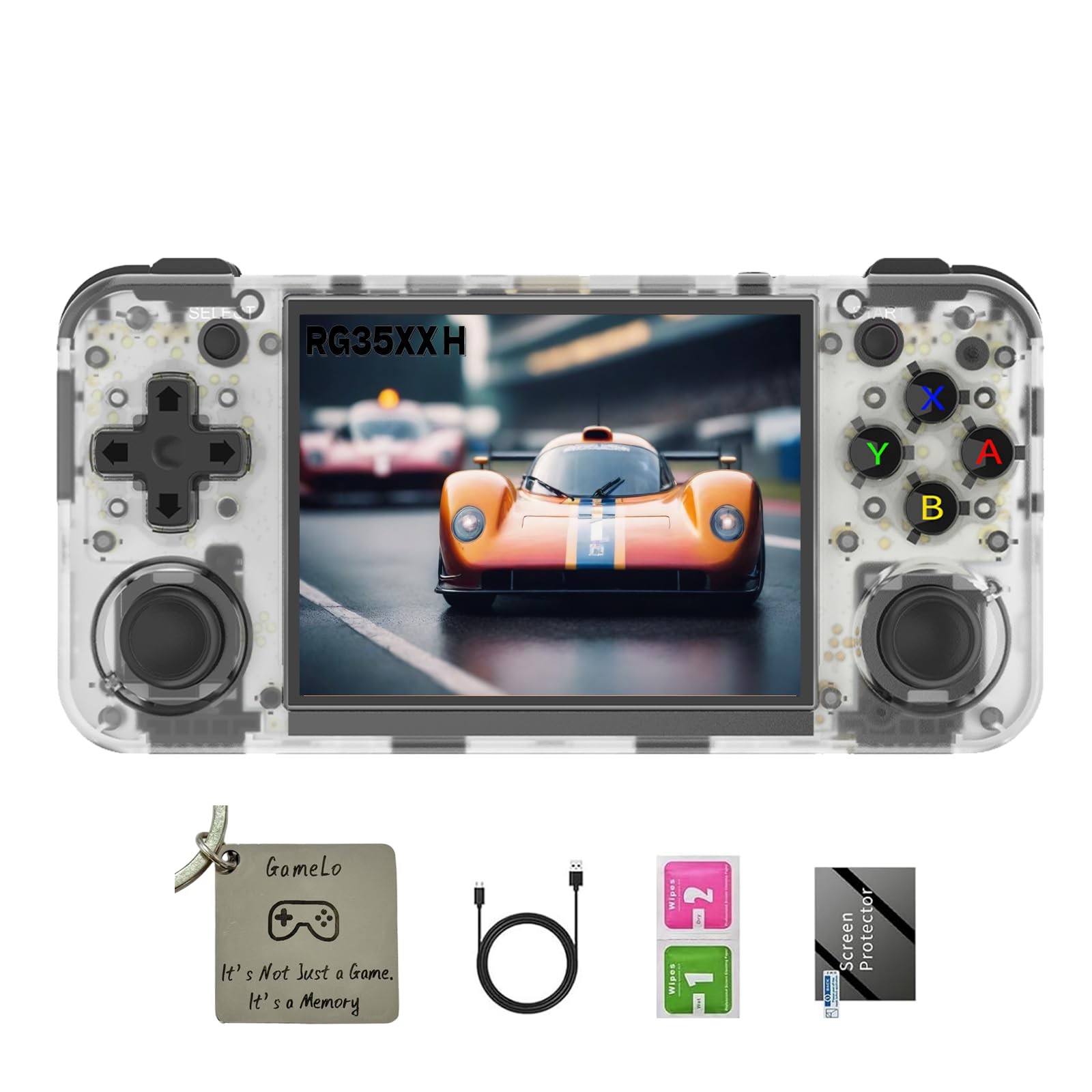 RG35XX H, Anbernic Retro Handheld Gaming Console with 64GTF Card, Dual Joysti…