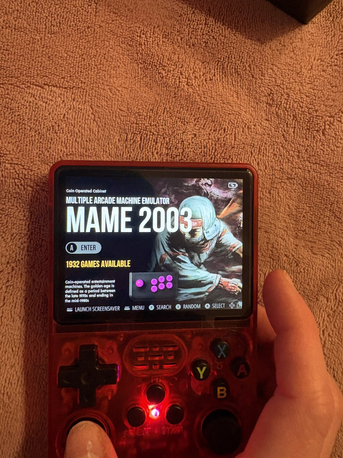 Game Console 20,179 games new maroon color in Original Box