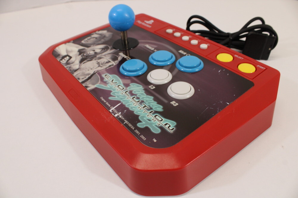 Hori Virtua Fighter 4 Evolution Stick Red Arcade Controller PS2 PS1 Japan Import