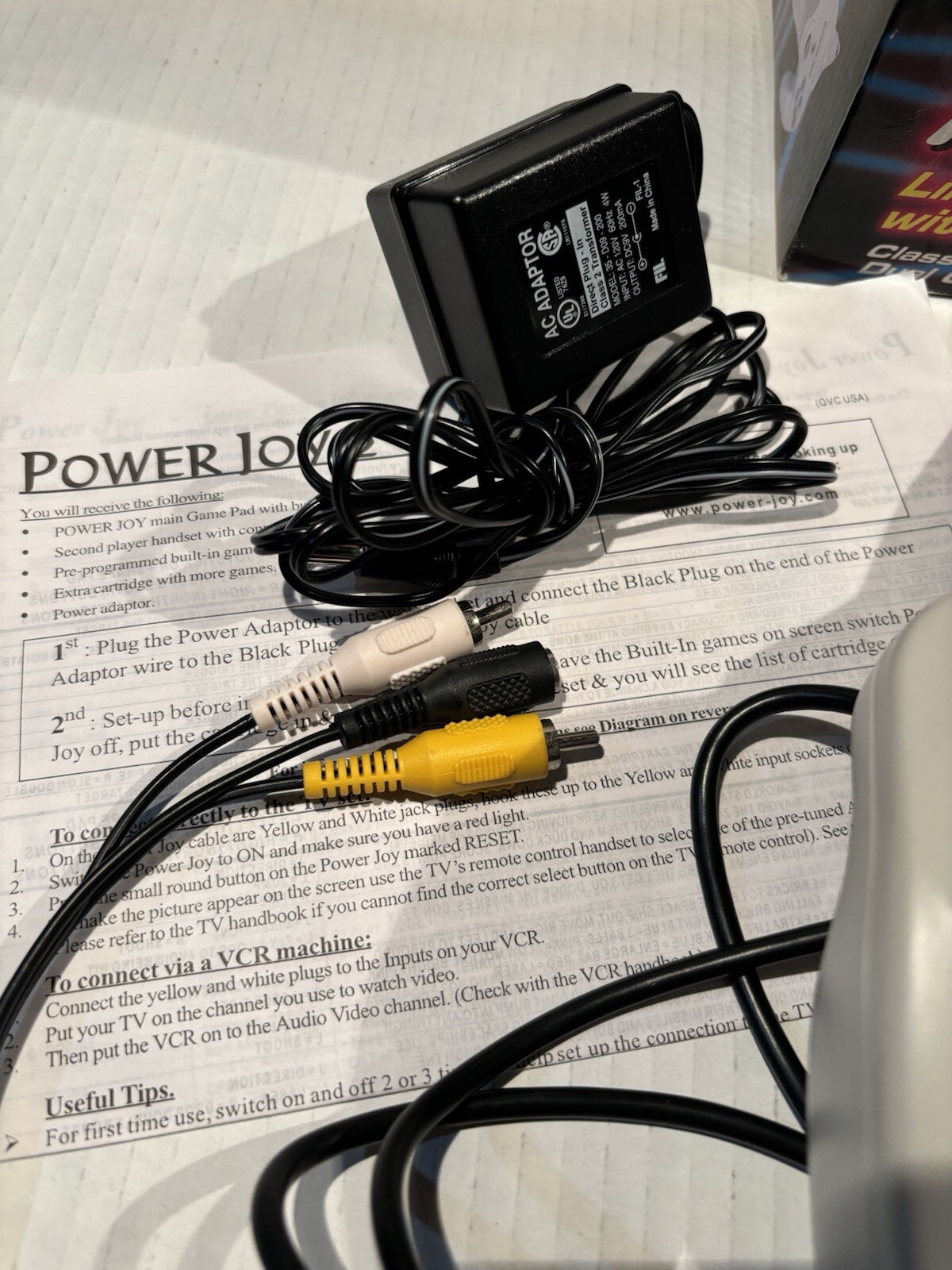Power Joy Classic TV Game Limited Edition 84 Extra Games Plug N’ Play Works! VTG