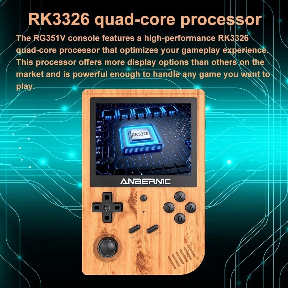 ANBERNIC New RG351V Retro Games Built-in 16G RK3326 Open Source 3.5