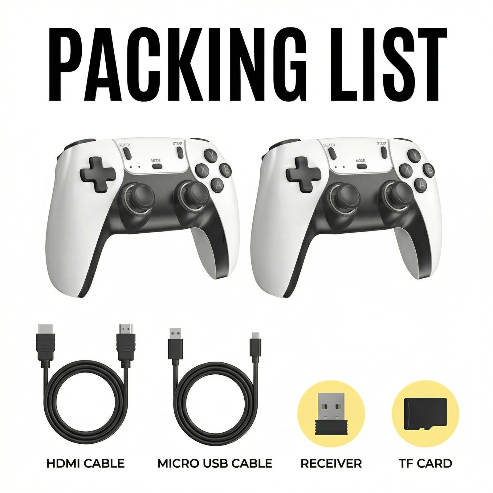 Retro Gaming Console Plug & Play Game Console for TV, 4K HD HDMI Video Consol…