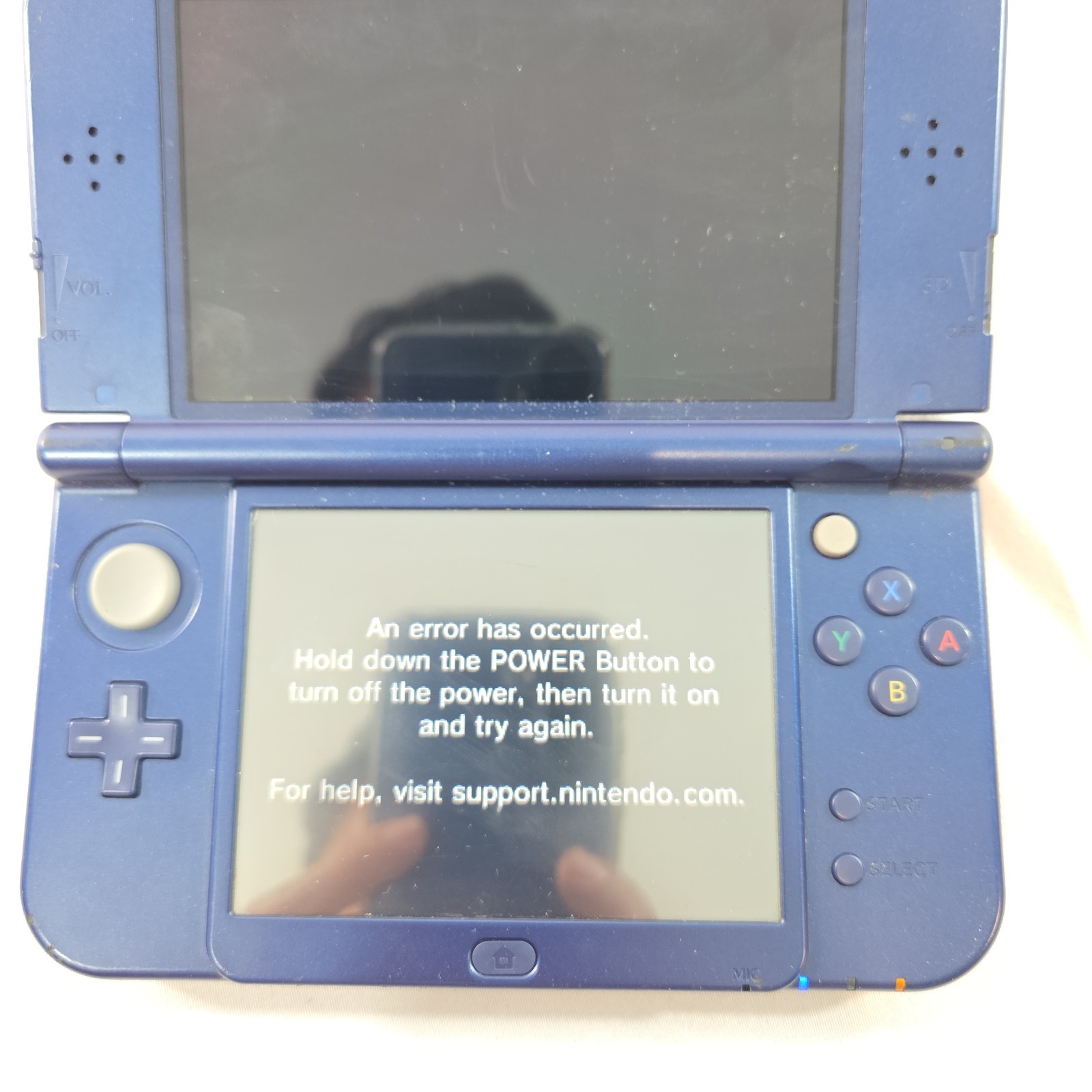 Nintendo 3DS XL Galaxy Edition Handheld System FOR PARTS OR REPAIR ONLY READ
