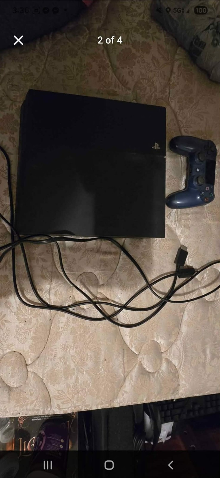 Sony PlayStation 4 500GB Black Console with Controller HDMI USB-A Connectivity