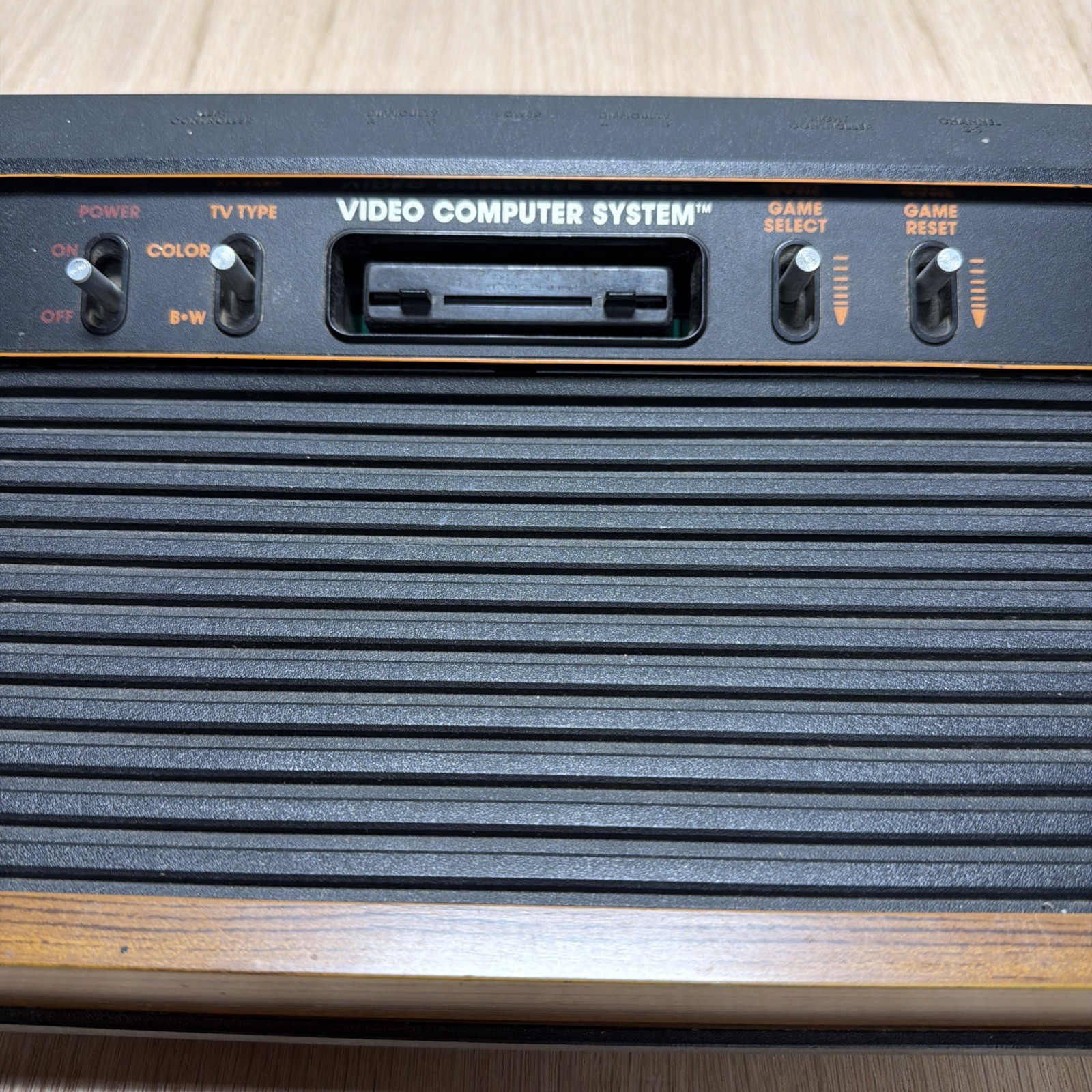 Vtg Atari CX-2600 A Untested For Parts Or Repair As Is CONSOLE Faux Wood 2600
