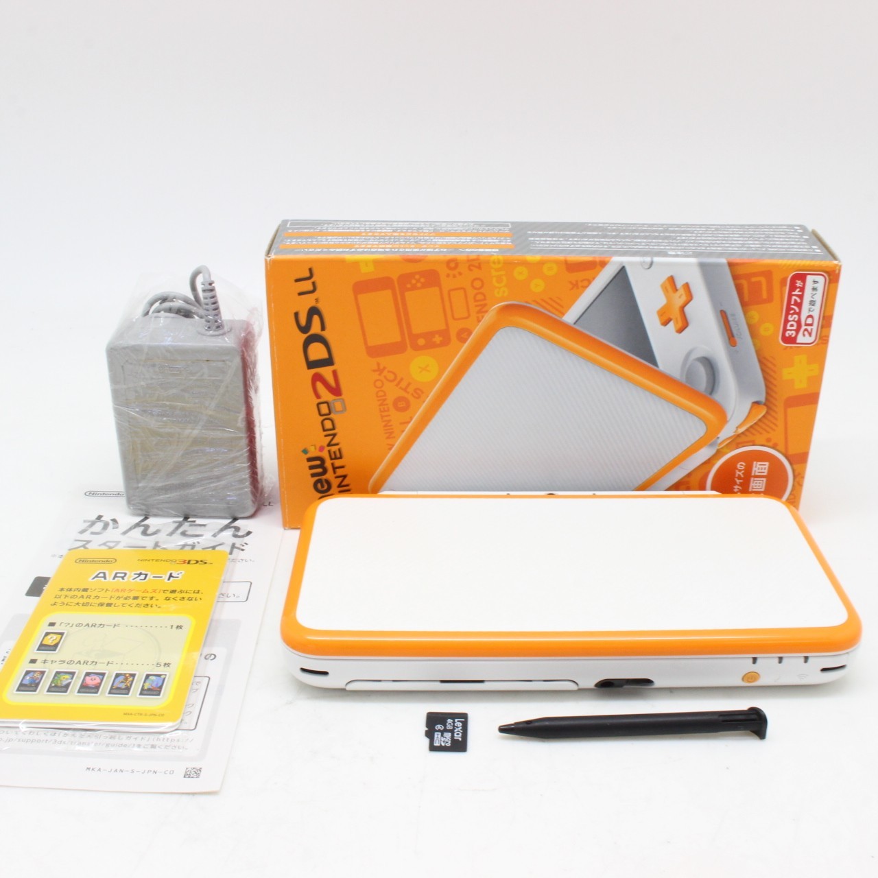[ MINT IN BOX] NINTENDO NEW 2DS XL White Orange Game Console From Japan 4163