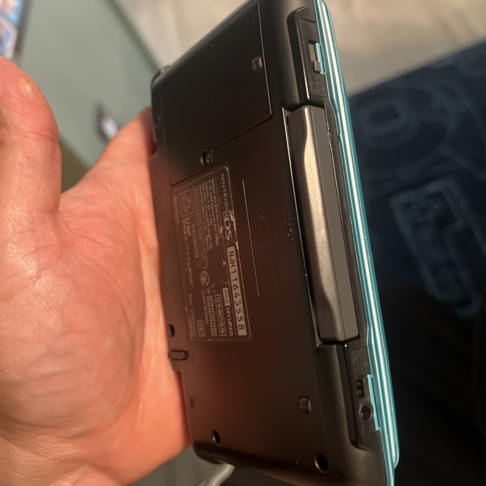 Nintendo DS Sky Blue Console Stylus.Backup New Battery.MARIO KART.Charger.MEP