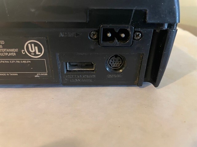 SEGA Saturn Black CONSOLE 2 CONTROLS POWER CORD, RF UNIT (AV) AUTHENTIC OEM