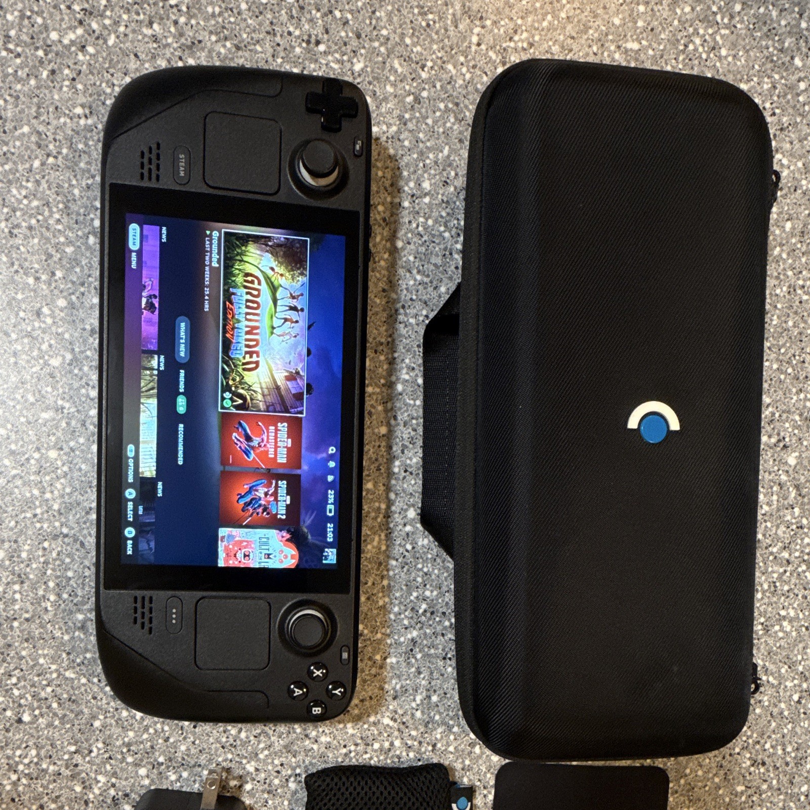 Valve Steam Deck Handheld Console Black w/ Case, 512 gb, Charger, Wi-Fi, USB-C