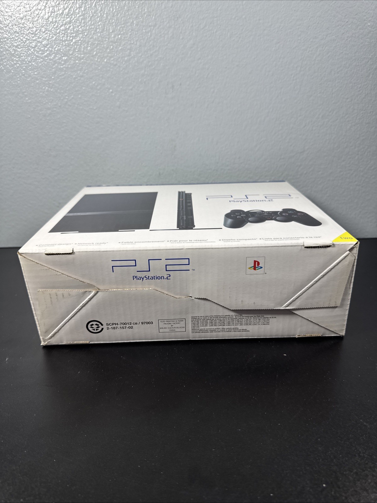 Sony PlayStation 2 PS2 Slim Black Console SCPH-70012 Complete in Box