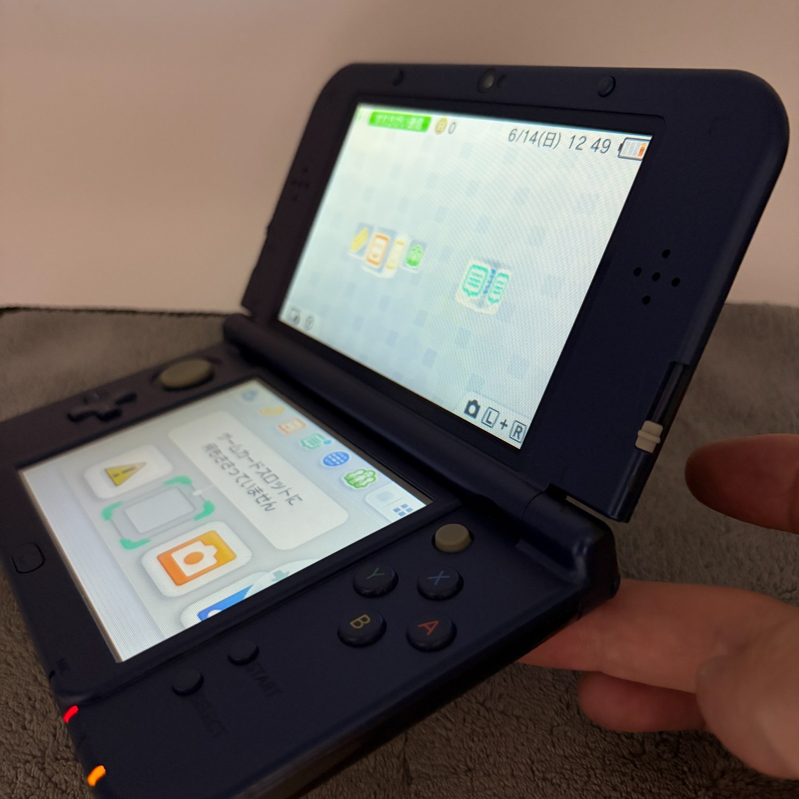 【DUAL IPS】【Excellent5】Rare New Nintendo 3DS LL XL Metallic Blue Game Console