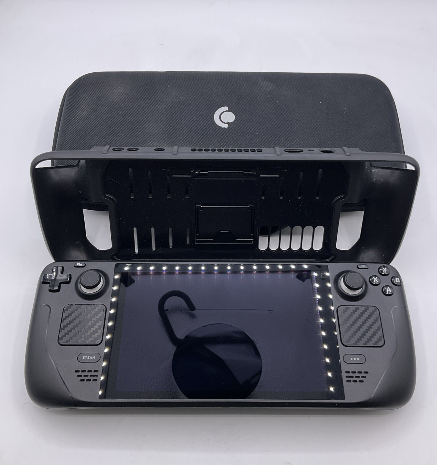 Valve Steam Deck 512GB LCD – Black – With Soft Cover and Hard Case – No Charger