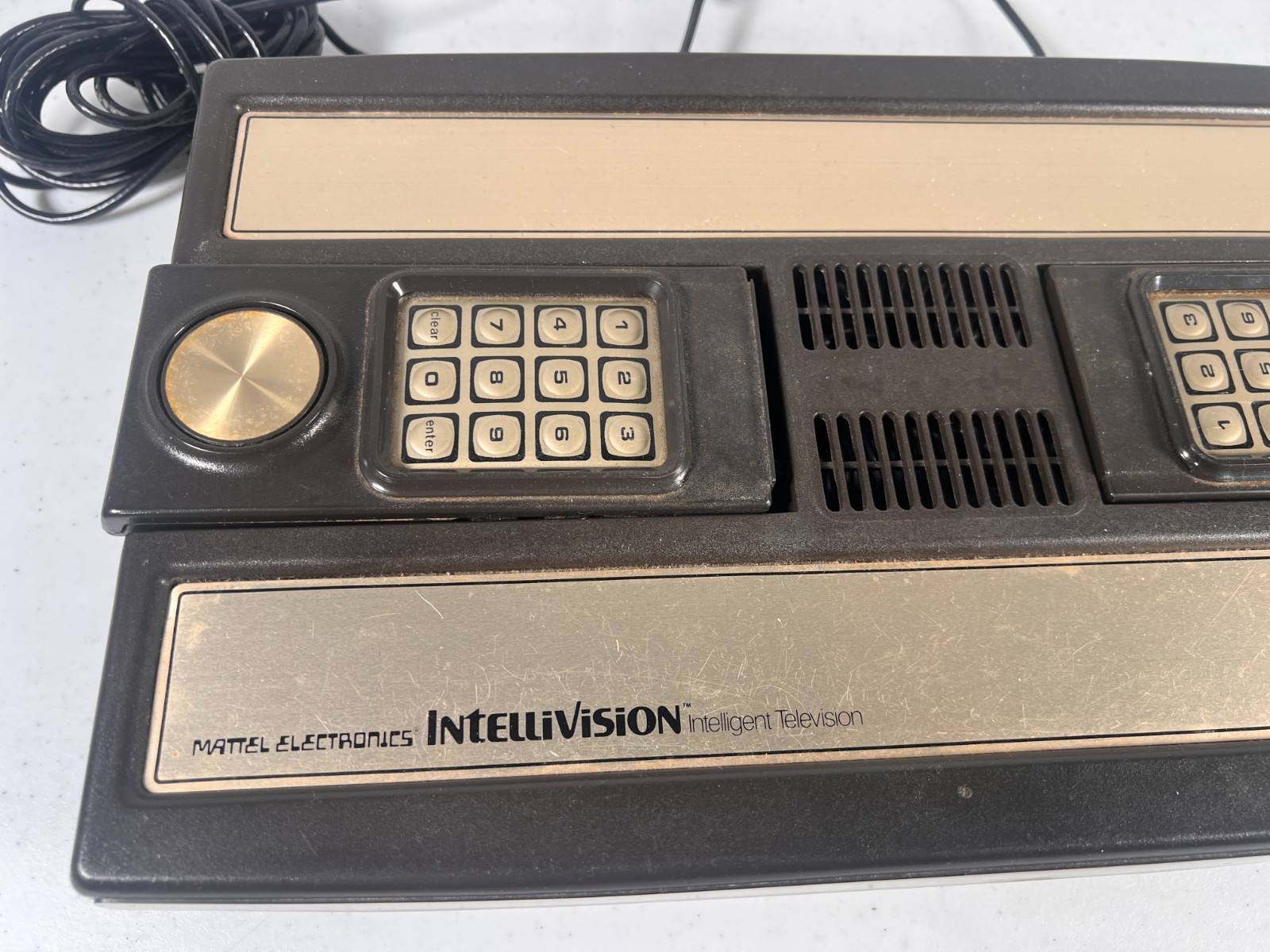 Intellivision Game Console Vintage Mattel 1981 Hong Kong