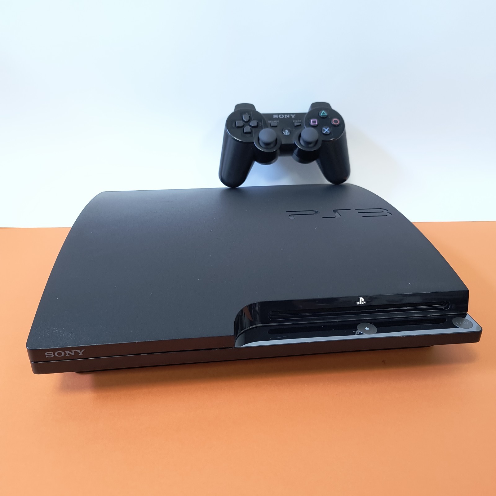 SONY PLAYSTATION 3 PS3 SLIM 160GB DELID BLACK CONSOLE + EXCELLENT CONTROLLER