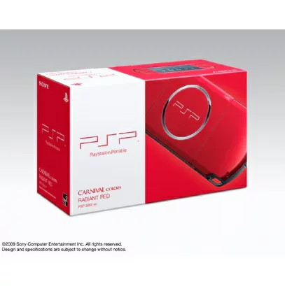 PSP PlayStation Portable Radiant Red PSP-3000RR Sony Game Console　Japan