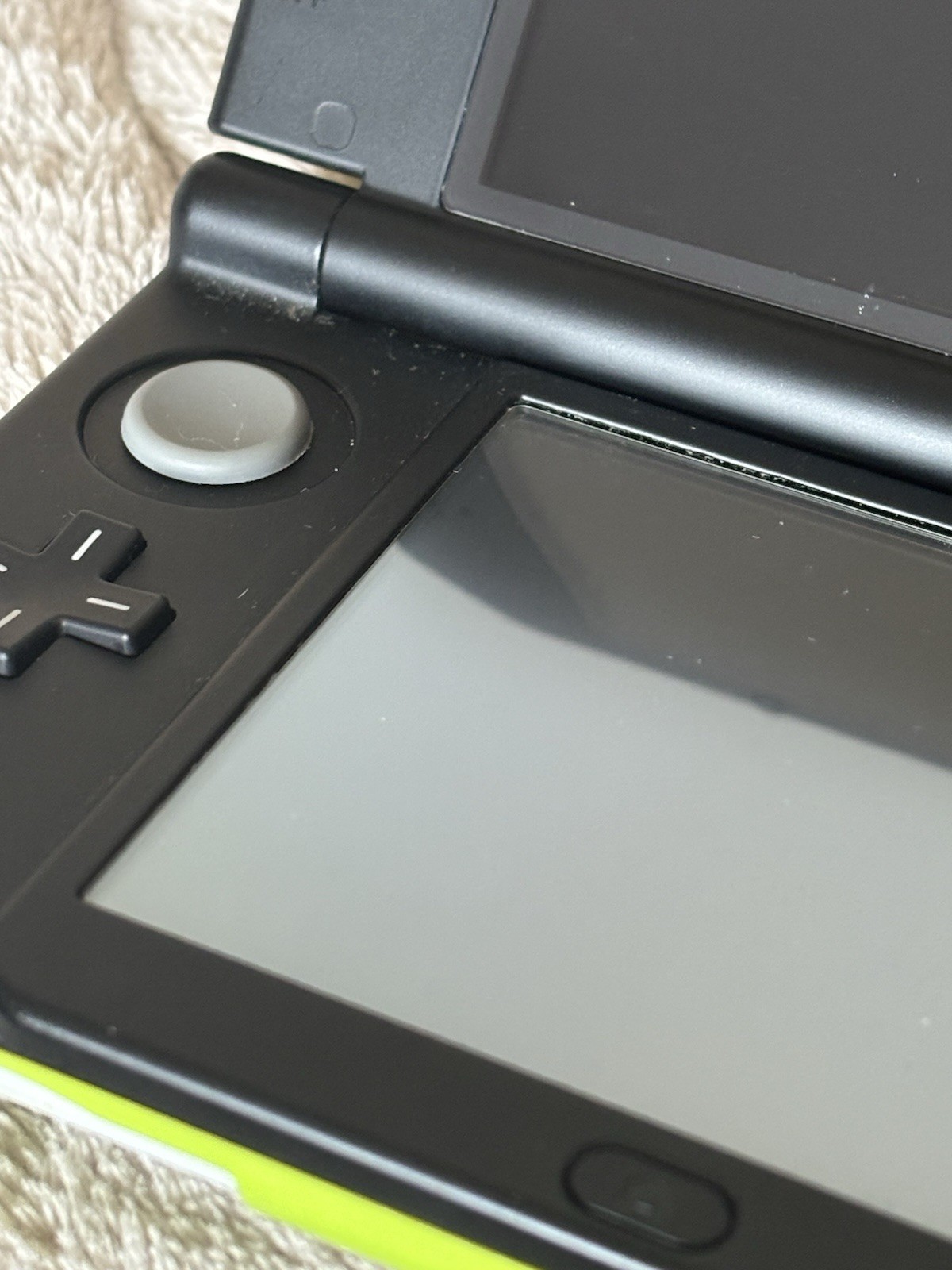 Nintendo New 3DS LL XL Lime Black Console Tested Working Charger Japanese